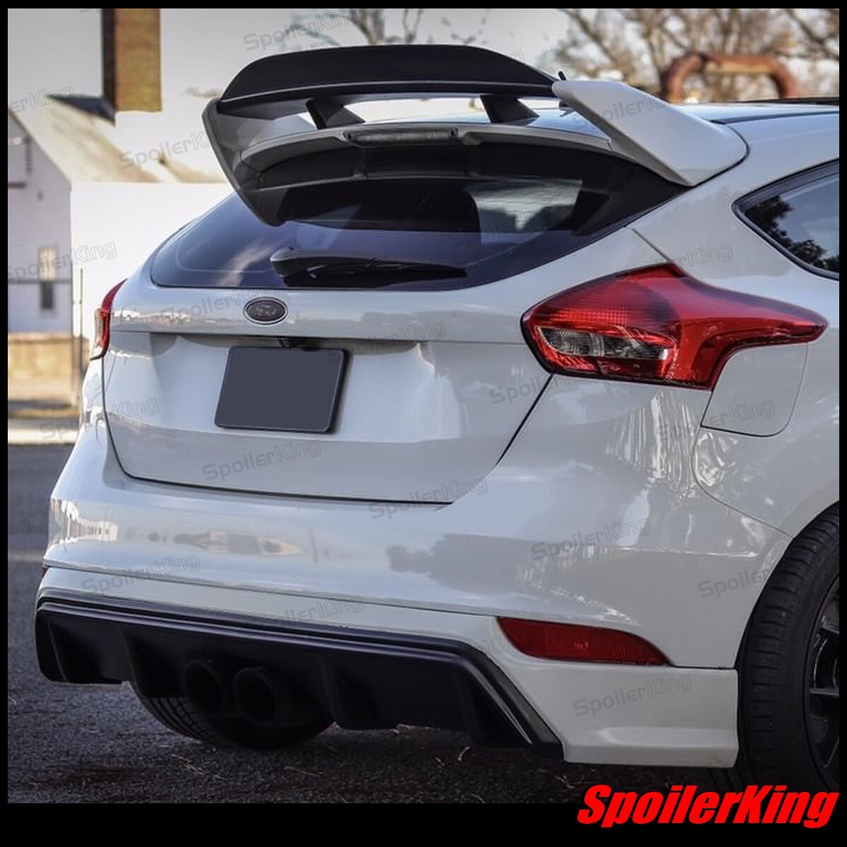 380G Rear Rally Gurney Flap Addon Fits: Ford Focus RS (RS spoiler