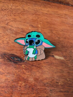 Lilo And Stitch, Grogu Stitch Emaille Pin Anstecker süß Spaß Valentinstag Geschenkideen 