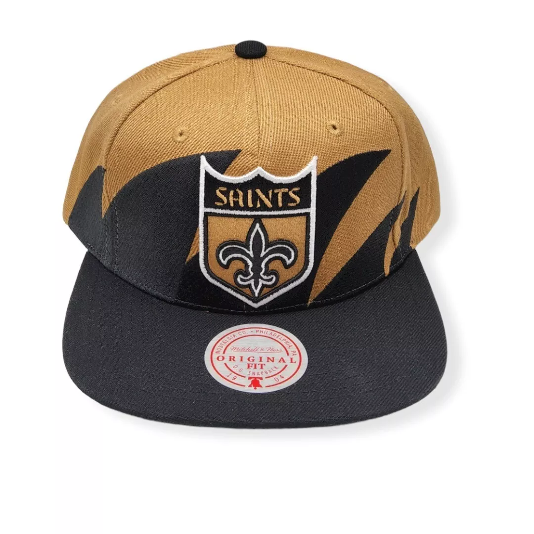 Mitchell & Ness New Orleans Saints Sharktooth Adjustable Snapback Hat Cap