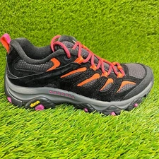 Merrell Moab 3 Womens Size 6 Black Gray Orange Running Walking Hiking Shoes