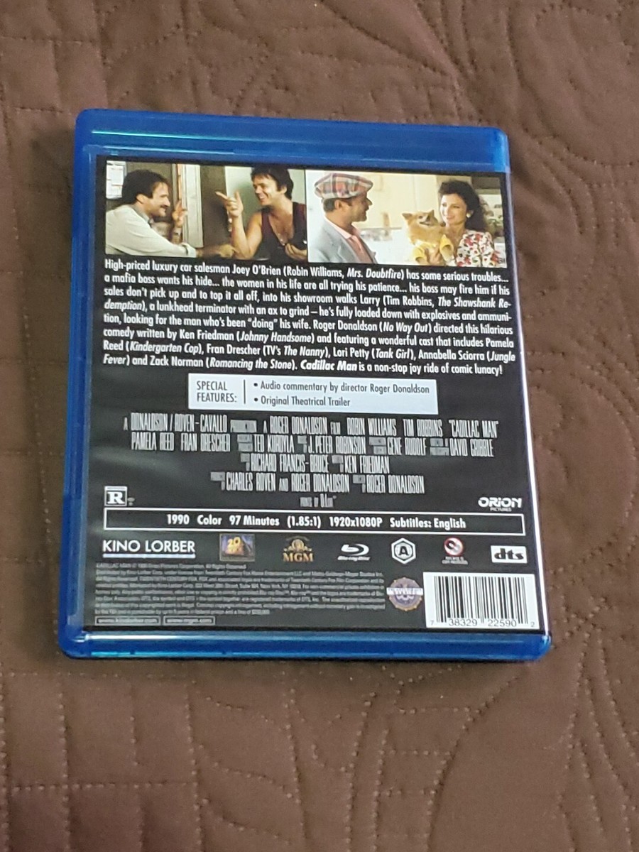Cadillac Man (Blu-ray, 1990) Kino Lorber Robin Williams Very