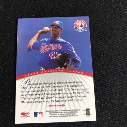 1997 Donruss Signature Series Pedro Martinez Auto Autograph Montreal Expos - Picture 2 of 2
