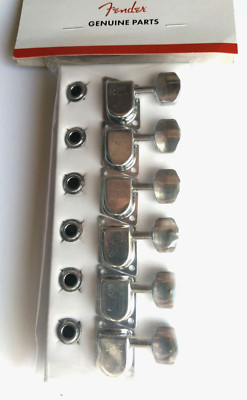 Fender  70´s ''F'' Tuning Machines, Mechaniken 6 links chrome