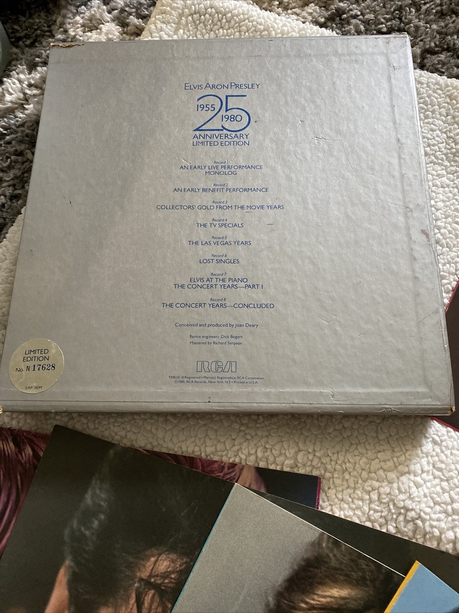 ELVIS PRESLEY 25TH ANNIVERSARY (1955-1980) 8 LP BOX SET LIMITED 
