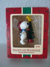Hallmark Keepsake Peanuts Snoopy & Woodstock Handcrafted Ornament Vintage 1972