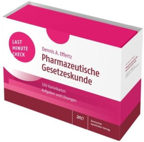 Thumbnail - Last Minute Check - Pharmazeutische Gesetzeskunde 160 Karteikarten Mit