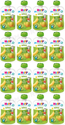 16 HIPP Organic Kiwi Pear Banana Puree Dessert from 6 Months 100g 3.5oz