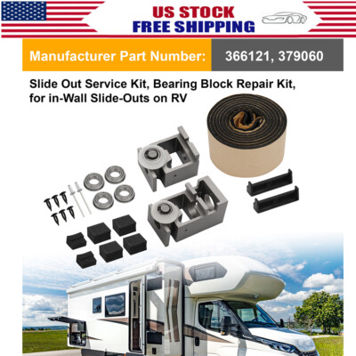 Standard Repair Kit For RV In-Wall Slide-Out 366121 and Standard Bearing Block 