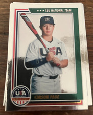 6x CARSON PAGE 2022 Panini Stars & Stipes LOT Team USA RC #81