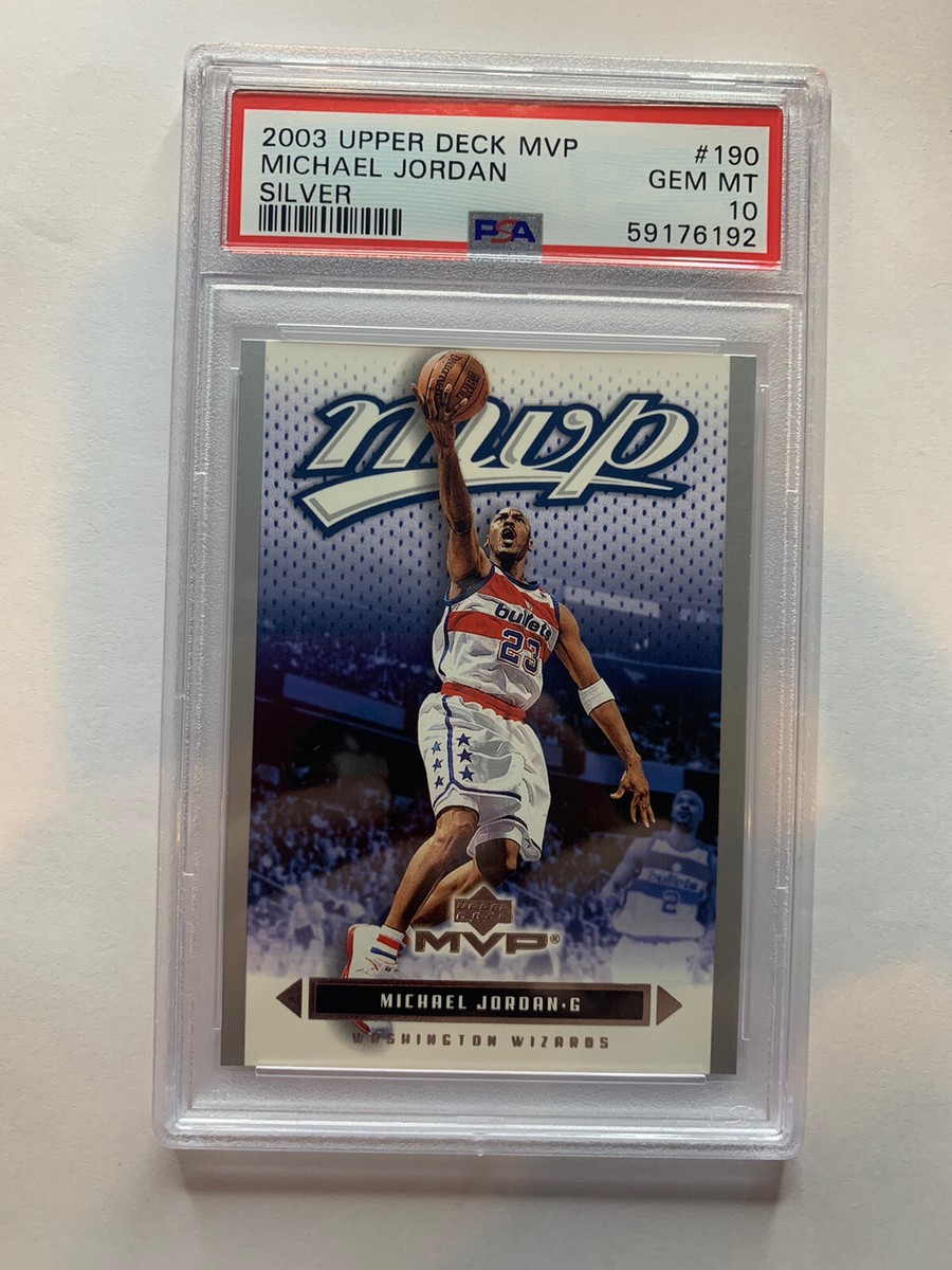 Michael Jordan - 2003 Upper Deck UD MVP Silver #190 PSA 10