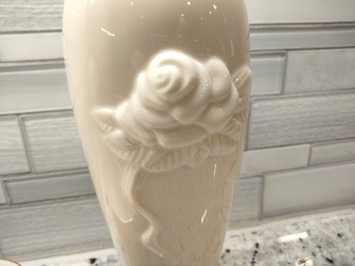 Lenox Rose Blossom Bud Flower Vases & Bowl Porcelain 24k Gold Trim Beautiful! - Picture 8 of 20