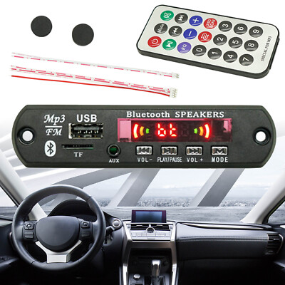 9V 12V Car MP3 WMA Decoder Board Audio Module Bluetooth 5.0 Music Remote Control