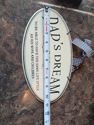 Dad's Dream Metal Sign - Picture 2 of 3