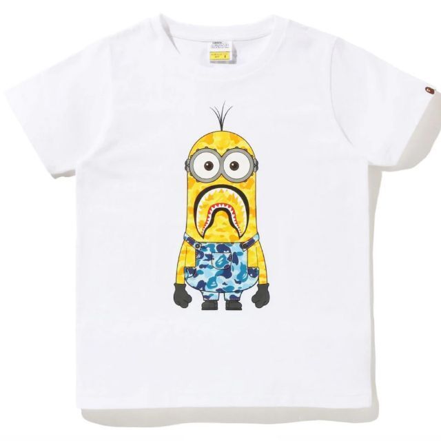 Bape T-Shirt Xl Size White Minions Collaboration | eBay
