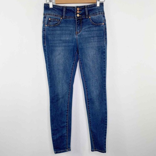 Medium Wash Blue Denim Skinny Jeans 