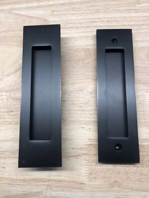 #ad Emtek 2154US10B138 Passage Mortise Pocket Door Pull for 1 3 8quot; Doors Bronze $185.99