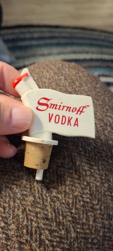 Vintage Smirnoff Vodka Corked Pour Spout