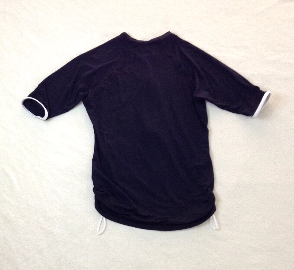 JAG 弹力轻便上衣黑白全拉链尼龙氨纶 S 码 — 第 2/4 张图片