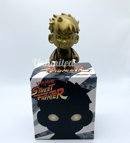 NYCC 2013 Kidrobot x Capcom 3" Street Fighter Golden RYU BAIT Exclusive - Picture 1 of 1