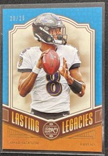 2020 Panini Legacy Lamar Jackson  Lasting Legacies Indigo #20/25 ENN Cards