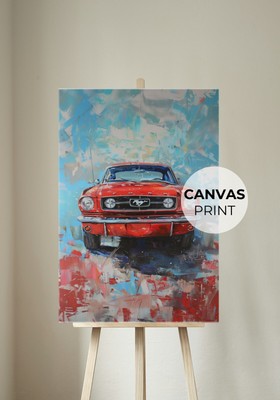 Ford Mustang American Built Strong Muscle Street Car Classic | C22 Canvas Print