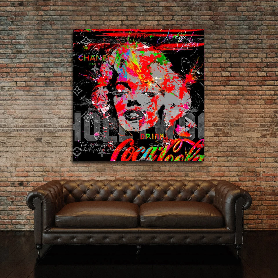 ACRYLGLAS BILD MARILYN MONROE POP ART KUNST WAND BILDER FRAU XXL POSTER EROTIK - Bild 2 von 3