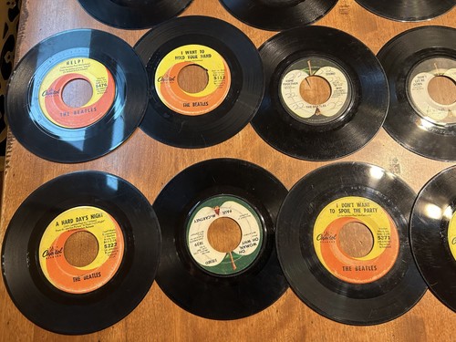 22 The Beatles + 45 RPM 7” Vtg Vinyl Records Lot Singles Collection Apple Label - Picture 11 of 11