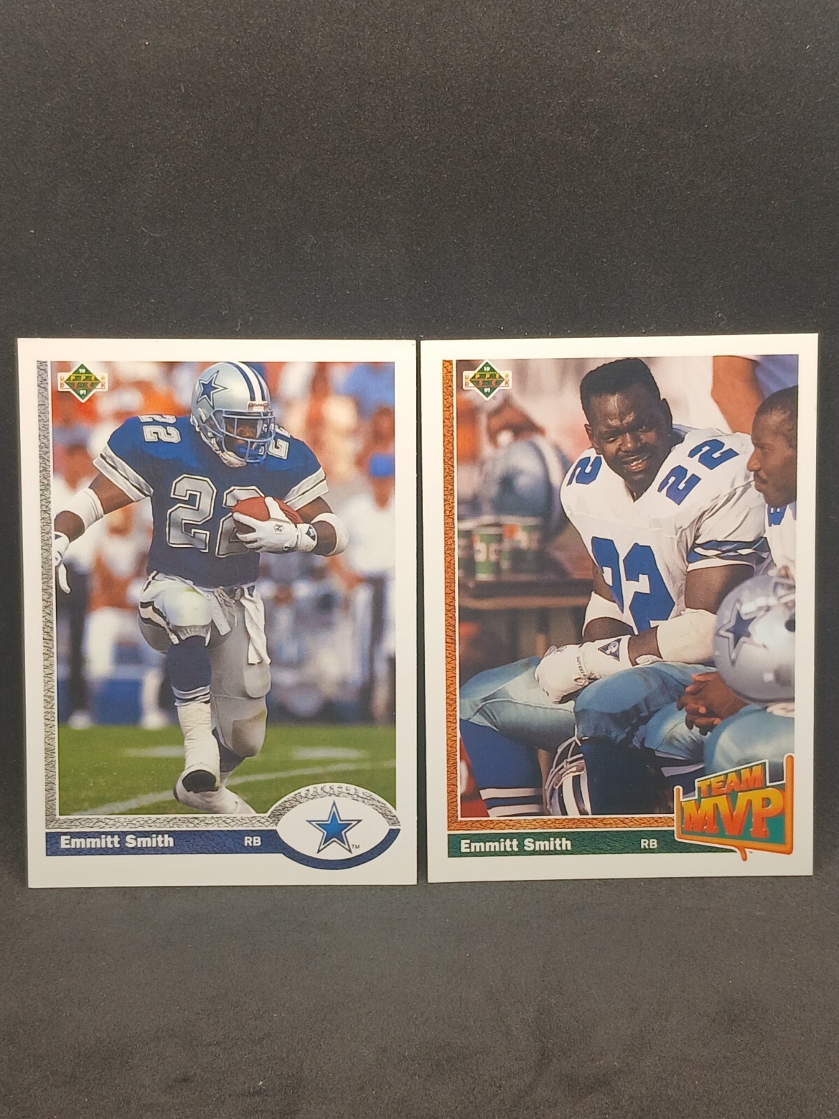 1991 Upper Deck - #172 & #456 Emmitt Smith - Lot Of 2