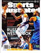 April 6, 2015 Russell Westbrook OKC Thunder RC 1st Sports Illustrated NO LABEL 