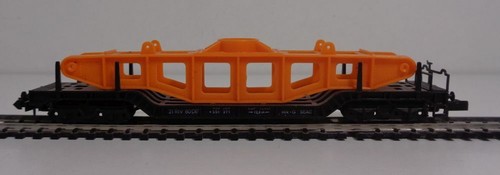 Minitrix N 51 3503 Schwerlastwagen mit Ladung DB Ep.III gebraucht & OVP - Bild 1 von 7