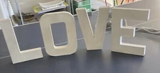 LOVE Home Decor. 4 Separate letters Super Lightweight Size Per Piece Is 9x12inch