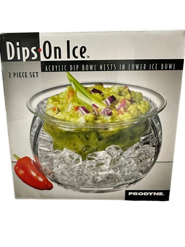 Prodyne Dip On Ice Dip Bow Nests In Ice Bowl 16oz Top Dip Bowl Keep Food Cold - Picture 3 of 6