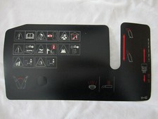 Aufkleber für Bedienpult 11-02 passend für Hecht/Lumag Schneefräsen