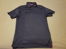 Mens Under Armour Polo Shirt S Small Navy Blue Athletic Gym Workout