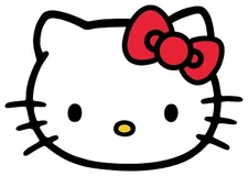 Hello Kitty Die Cut Vinyl Decal / Sticker UV Outdoor Safe  - Multiple Sizes