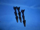 1984 GI JOE ARAH COBRA RATTLER 3 MISSILE PART ACCESSORY