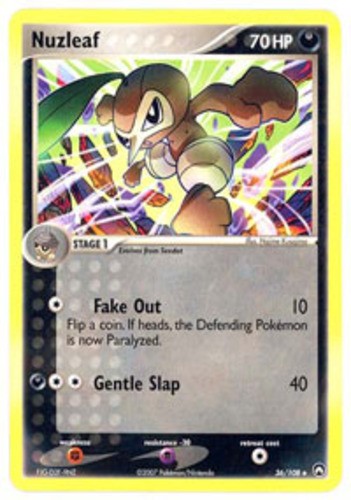 Nuzleaf - 36/108 - Uncommon Lightly Played EX Power Keepers - Picture 1 of 1