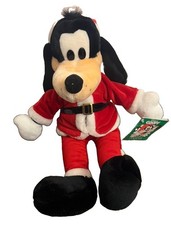 Vintage 1992 Disney Goofy Santa Plush Macy  s Exclusive Christmas w/ Tag 18  