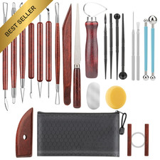 23 Pcs Clay Sculpting Tools Set Polymer Ceramic Pottery Modeling Carving Kit