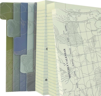 180+28 Mini 3 Ring Binder Paper for 5.5 x 8.5, 3-Hole Loose Leaf Lined Refill Fi