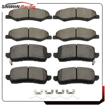 Front & Rear Ceramic Brake Pads For Honda Odyssey 2018 2019 2020 2021-2025 3.5L