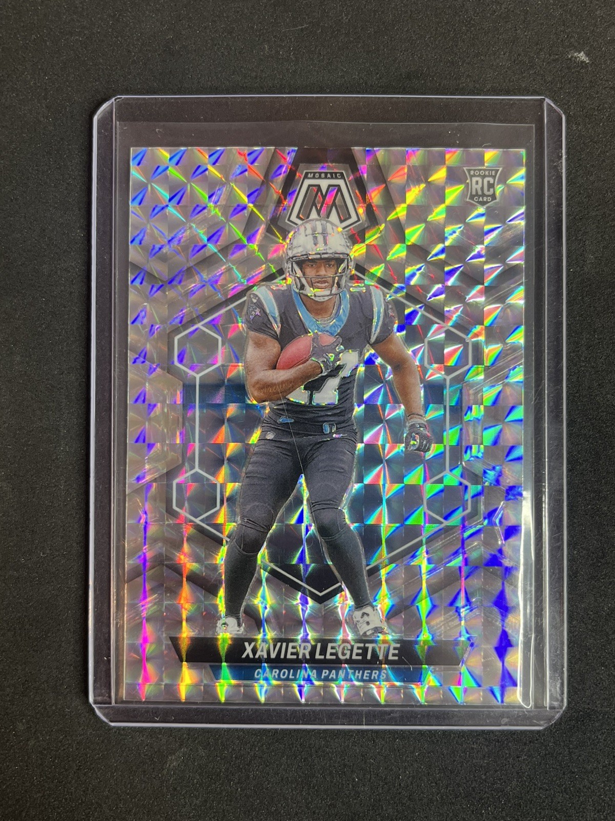 2024 Panini Mosaic Xavier Legette #332 Silver Mosaic Prizm Rookie RC