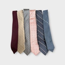 Vintage 50s 60s Neckties Lot Of 6