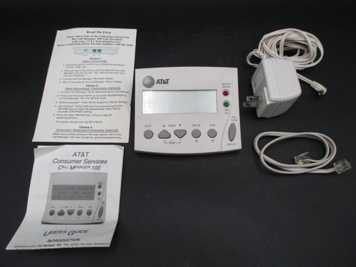 AT&T Call Manager 5266X Call Manager 100 Phone Voice Mail Answering Machine
