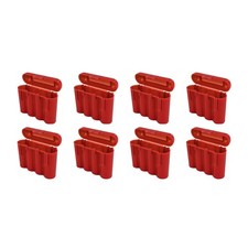 8 RED AA AAA BATTERY BATTERY PLASTIC STORAGE CASE HOLDER BOX USA SHIP