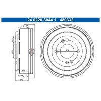 2X Bremstrommel Hinten FüR Hyundai I10 AC3 AI3 BA IA PA 09 Bis 26 ATE G3LA G4ED
