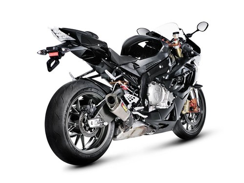 TERMINALE AKRAPOVIC TITANIO CARBONIO PER BMW S 1000 RR 2010-14 OMOLOGATO - Foto 3 di 5