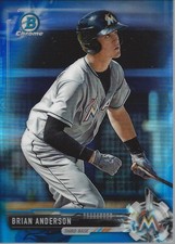 2017 Bowman Chrome Prospects 70th Blue Refractors #BCP184 Brian Anderson - BB