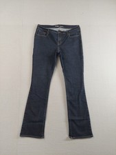 Old Navy Women Jeans 14 Blue Denim Stretch Mid Rise Boot Cut Dark Wash Casual