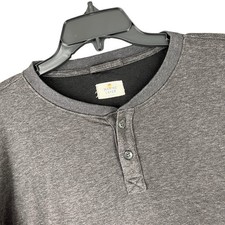 Marine Layer Supima Cotton Modal Henley Shirt Mens L USA Made Premium Casual
